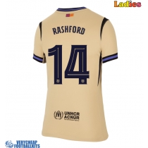 Barcelona Marcus Rashford #14 Replica Away Shirt Ladies 2025-26 Short Sleeve
